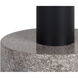 Monaco 19.75 X 17.75 inch Black / Grey Marble / Raw Umber End Table